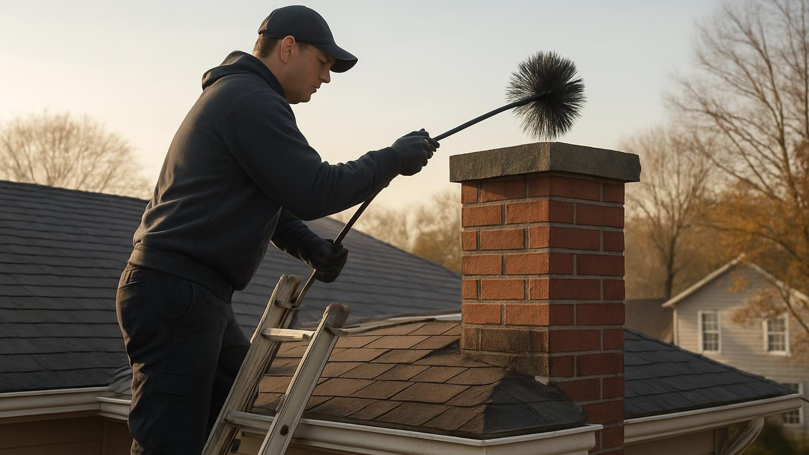 Practical chimney sweep & inspection in Garden City